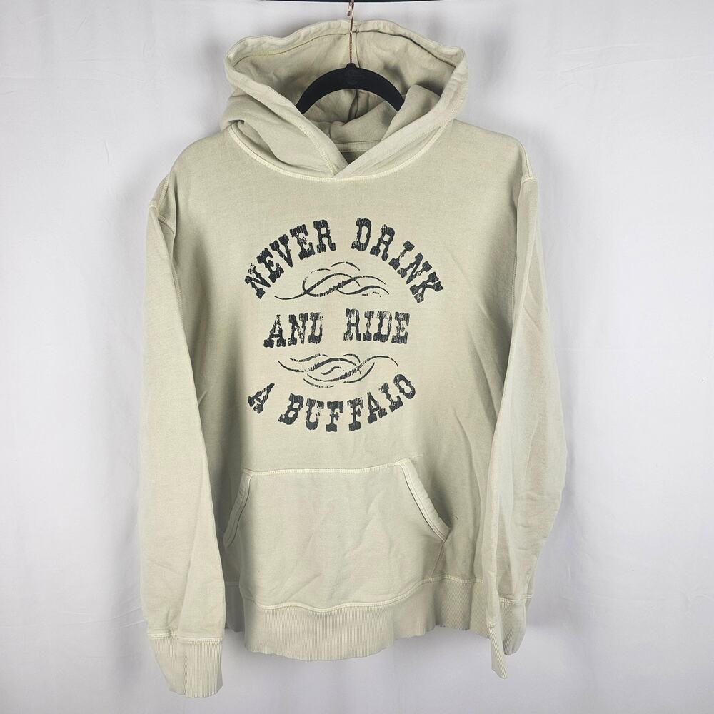 LUCKY BRAND x YELLOWSTONE Hoodie XL Western Graphic Ranch Pullover Ranch Cowboy